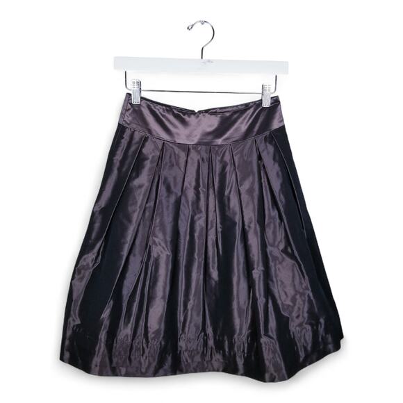 Banana Republic Dresses & Skirts - BANANA REPUBLIC Taffeta Pleated A-line Skirt Irridescent Mocha - Size 0